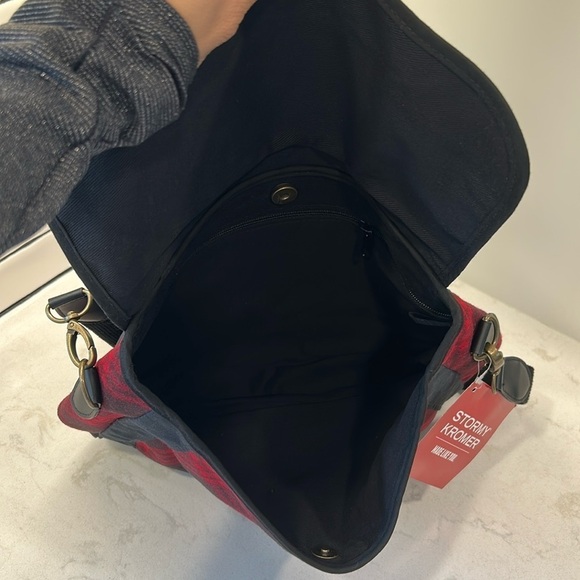 Stormy Kromer The Companion Purse Crossbody Messenger Wool Satchel Tartan Plaid - Picture 7 of 16